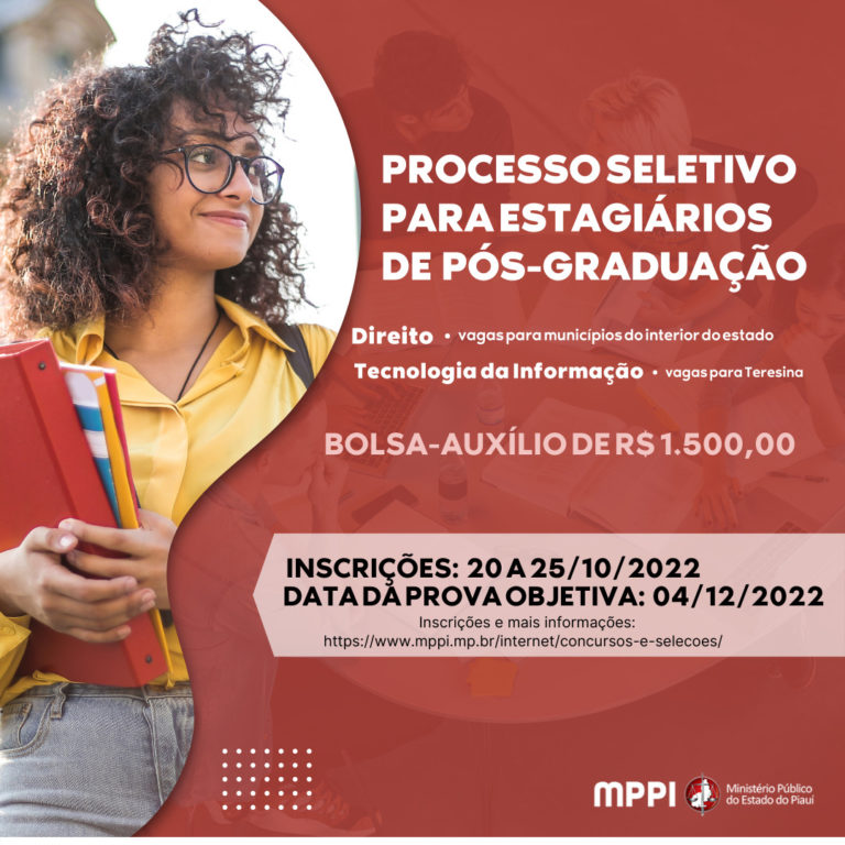 MPPI lança novo processo seletivo de estagiários de pós graduação