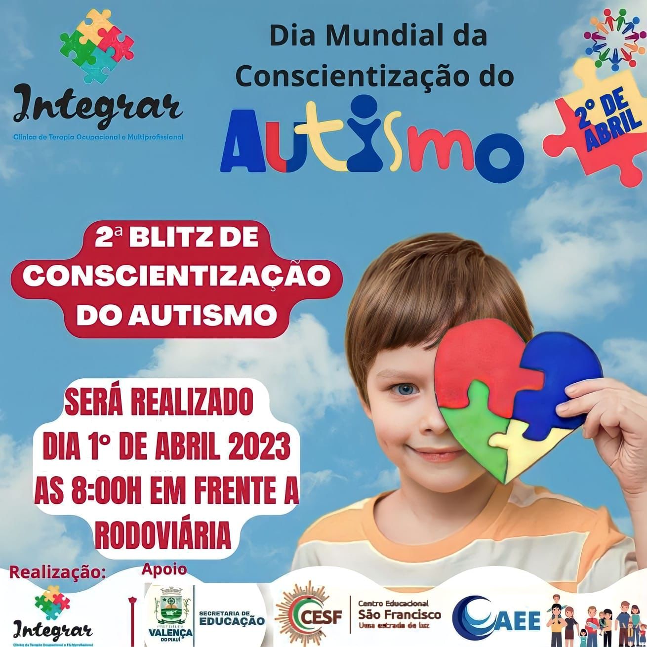 Cl Nica Integrar De Valen A Vai Realizar Blitz Do Autismo E Divulga