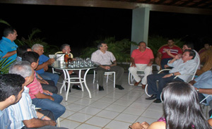 Senador JVC participou de uma reunião do PRTB em Dom Expedito Lopes 