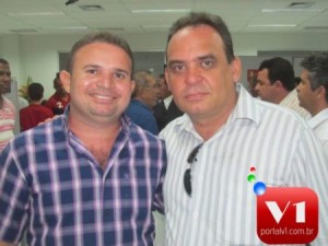 vice-prefeito Adalberto e o prefeito Tomé Portela