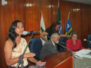 Presidenta do Conselho da Mulher Mauricelia Sousa     