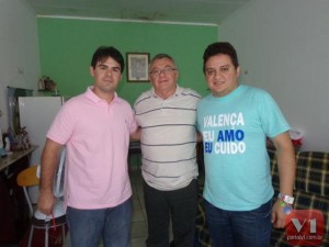 Severo Eulálio, prefeito Kleber e o vereador Getulio Gomes 