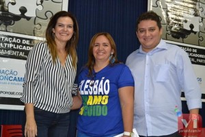 Getulio Gomes e Iracema Portela e a primeira dama de Elesbão 