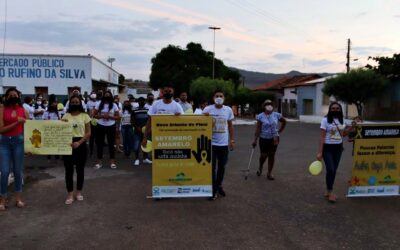 Prefeitura de Novo Oriente realiza caminhada e palestra em Alusão ao Setembro Amarelo