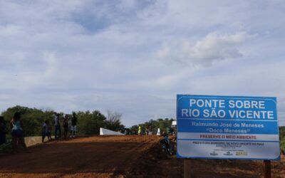 Prefeito Afonso Sobreira conclui obra e inaugura ponte na comunidade Aprazível