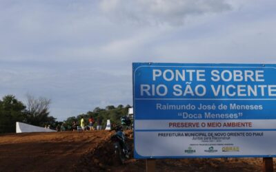 Prefeito Afonso Sobreira conclui obra e inaugura ponte na comunidade Aprazível