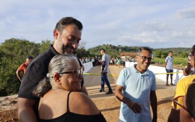 Prefeito Afonso Sobreira conclui obra e inaugura ponte na comunidade Aprazível