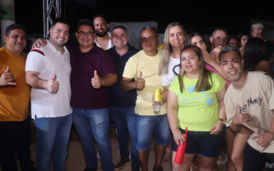 População de Aroazes e Santa Cruz dos Milagres comemoram com festa o início do asfaltamento da PI 225