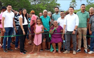 Prefeito Afonso Sobreira inaugura passagem molhada na comunidade Baixão em Novo Oriente